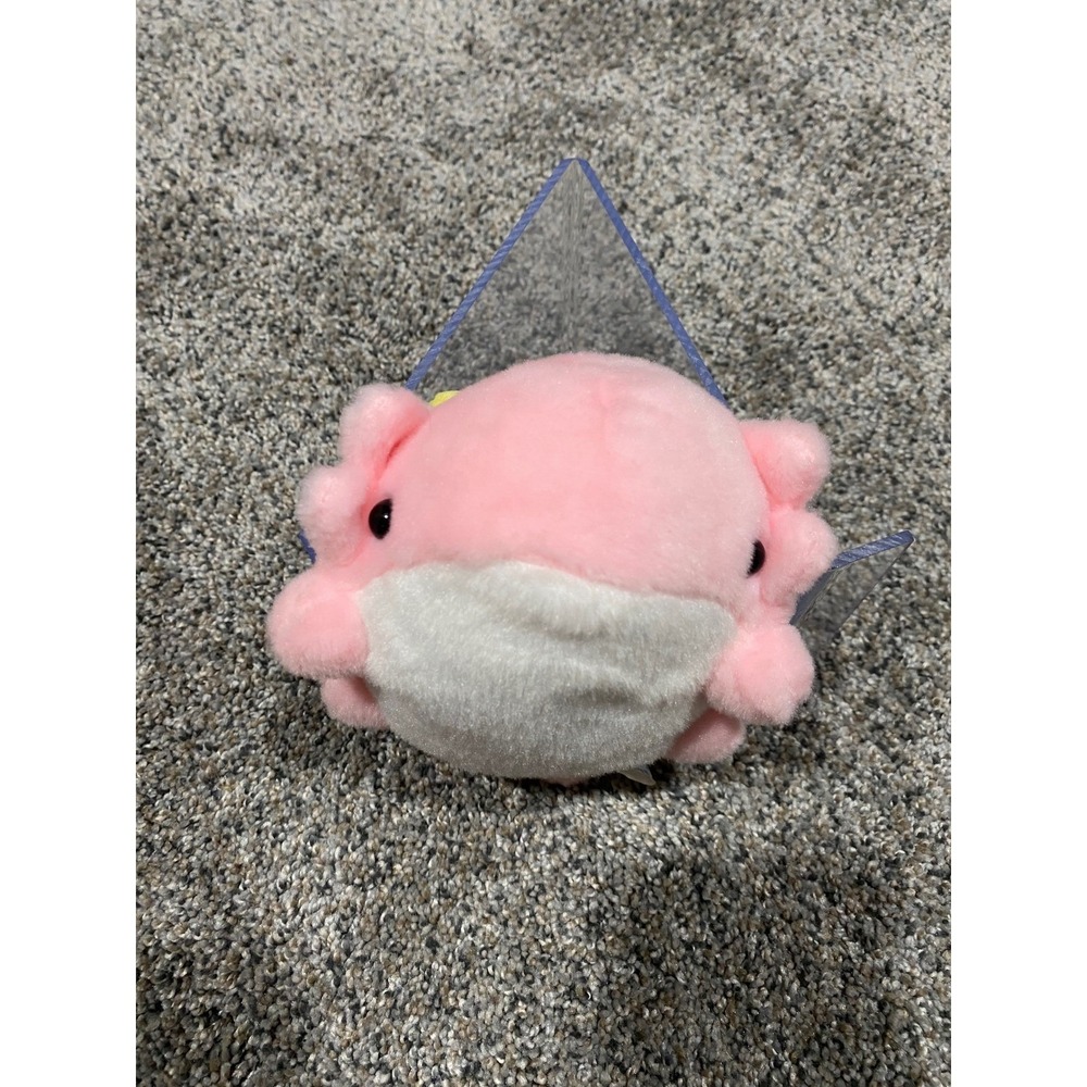 Yuru Vuru Dinosaur Axolotl Plush Pink Yellow Kawaii Stuffed Animal Yell Japan